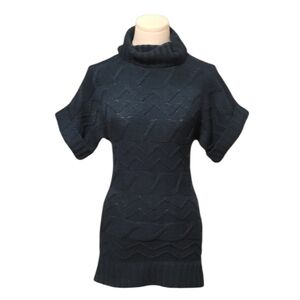 Derek Heart Vintage Green Cable Knit Sweater Dress Size Medium Juniors